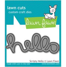 Lawn Fawn Dies - Scripty Hello LF610