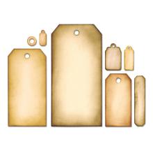 Tim Holtz Sizzix Framelits Dies 8/Pkg - Tag Collection