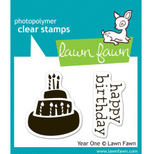 Lawn Fawn Clear Stamps 2X3 - Year One LF346