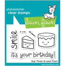 Lawn Fawn Clear Stamps 2X3 - Year Three LF454