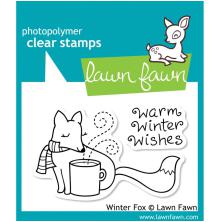 Lawn Fawn Clear Stamps 2X3 - Winter Fox LF363
