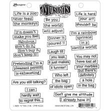 Dylusions Cling Stamps  8.5X7 - Laugh til You Leak
