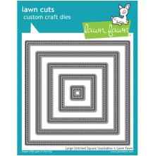 Lawn Fawn Dies - Large Stitched Square Stackables LF837