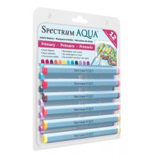 Crafters Companion Spectrum Aqua Pens 12pk - Primary UTGENDE