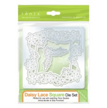 Tonic Studios Daisy Lace Square Die - 585E UTGENDE