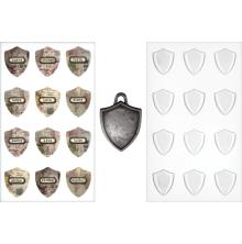 Tim Holtz - Advantus Idea-Ology Antique Metal Charms 5/Pkg Shield UTGENDE