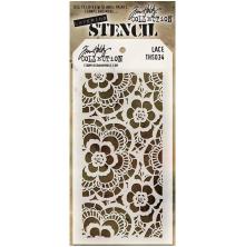 Tim Holtz Layered Stencil 4.125X8.5 - Lace THS034