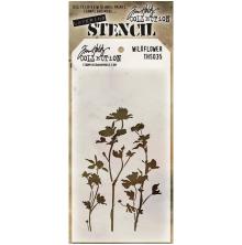 Tim Holtz Layered Stencil 4.125X8.5 - Wildflower THS035