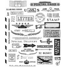 Tim Holtz Cling Stamps 7X8.5 - Correspondence CMS225