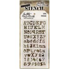 Tim Holtz Layered Stencil 4.125X8.5 - Typo THS040