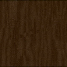 Bazzill Cardstock 12X12 25/Pkg MONO - Chocolate