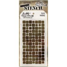 Tim Holtz Layered Stencil 4.125X8.5 - Tiles THS042