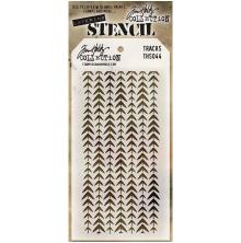 Tim Holtz Layered Stencil 4.125X8.5 - Tracks THS044