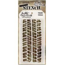 Tim Holtz Layered Stencil 4.125X8.5 - Treads THS045