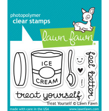 Lawn Fawn Clear Stamps 2X3 - Treat Yourself LF897
