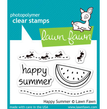 Lawn Fawn Clear Stamps 2X3 - Happy Summer LF396