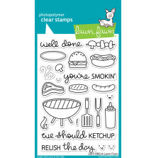 Lawn Fawn Clear Stamps 4X6 - Lets BBQ