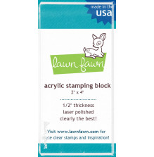 Lawn Fawn Acrylic Stamping Block - 2X4inch LF500