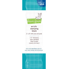 Lawn Fawn Acrylic Stamping Block - 2X8inch LF502