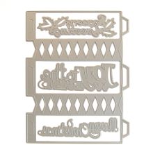 Tonic Studios Cracker Die - Christmas Cracker &amp; 3 Sentiment Die Set 375E UTGEND