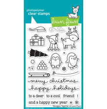 Lawn Fawn Clear Stamps 4X6 - Toboggan Together LF976