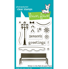 Lawn Fawn Clear Stamps 3X4 - Winter In The Park LF570