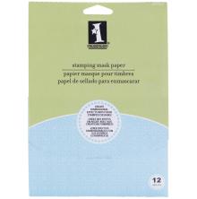 Inkadinkado Stamping Mask Paper 12/Pkg
