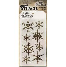 Tim Holtz Layered Stencil 4.125X8.5 - Snowflakes THS050