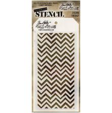 Tim Holtz Layered Stencil 4.125X8.5 - Zigzag THS047