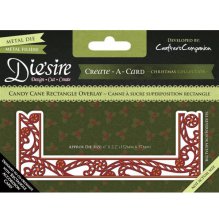 Crafters Companion Diesire Create a Card - Candy Cane Rectangle OverlayUTGENDE