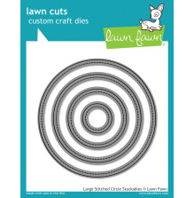 Lawn Fawn Dies - Large Stitched Circles LF795