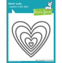 Lawn Fawn Dies - Heart Stackables LF1024