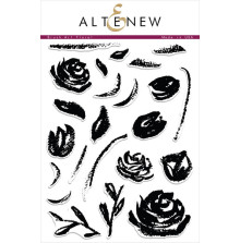 Altenew Layering Clear Stamps 6X8 23/Pkg - Brush Art Floral UTGENDE