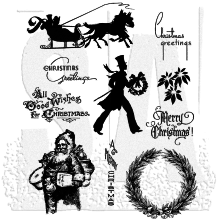 Tim Holtz Cling Stamps 7X8.5 - Mini Holidays 5 CMS177