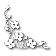 Poppystamps Die - Dogwood Blossom Corner