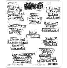 Dylusions Cling Stamps 8.5X7 - Ugh!! People!!
