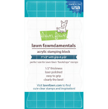 Lawn Fawn Acrylic Stamping Block - 3X6inch LF1044