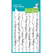 Lawn Fawn Clear Stamps 4X6 - Celebration Scripty Sayings LF1059
