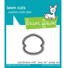 Lawn Fawn Custom Craft Die - Year Six