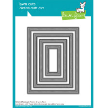 Lawn Fawn Dies - Stitched Rectangle Frames LF1142