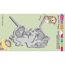 Stampendous House Mouse Cling Stamp 4X6 - Painting Pals UTGENDE