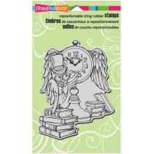 Stampendous Cling Stamp 7.75X4.5 - Owl Clock UTGENDE