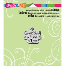 Stampendous Cling Stamp 3.5X4 - Grandchild Love UTGENDE