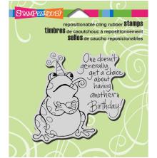 Stampendous Cling Stamp 3.5X4 - Birthday Toad UTGENDE