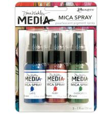 Dina Wakley MEdia Mica Sprays 29ml x 3/Pkg