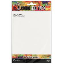 Tim Holtz Alcohol Ink Yupo Paper 10 Sheets - White CS 5X7