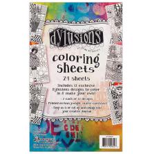 Dylusions Coloring Sheets 5X8