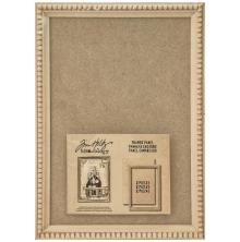 Tim Holtz Idea-Ology Framed Panel 9X6.5 - Tan