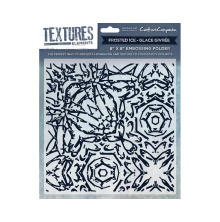 Crafters Companion Textures Elements 8x8 Embossing Folder - Frosted Ice UTGENDE