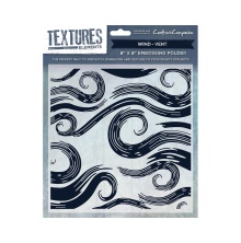 Crafters Companion Textures Elements 8x8 Embossing Folder - Wind UTGENDE